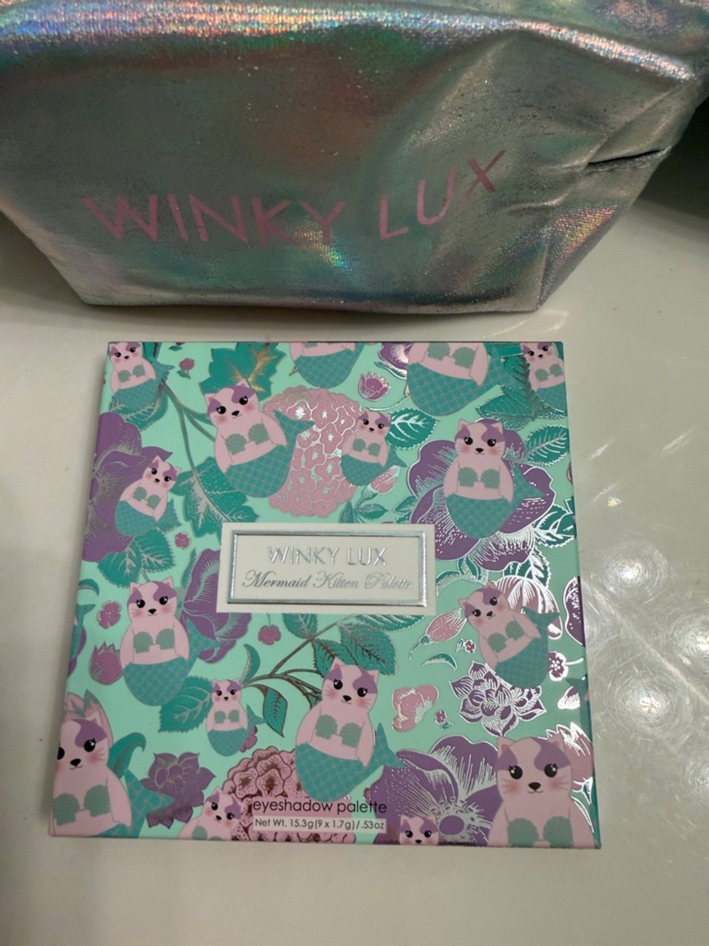 WINKY LUX Mint & Lavender Mermaid Kitten Eyeshadow Palette